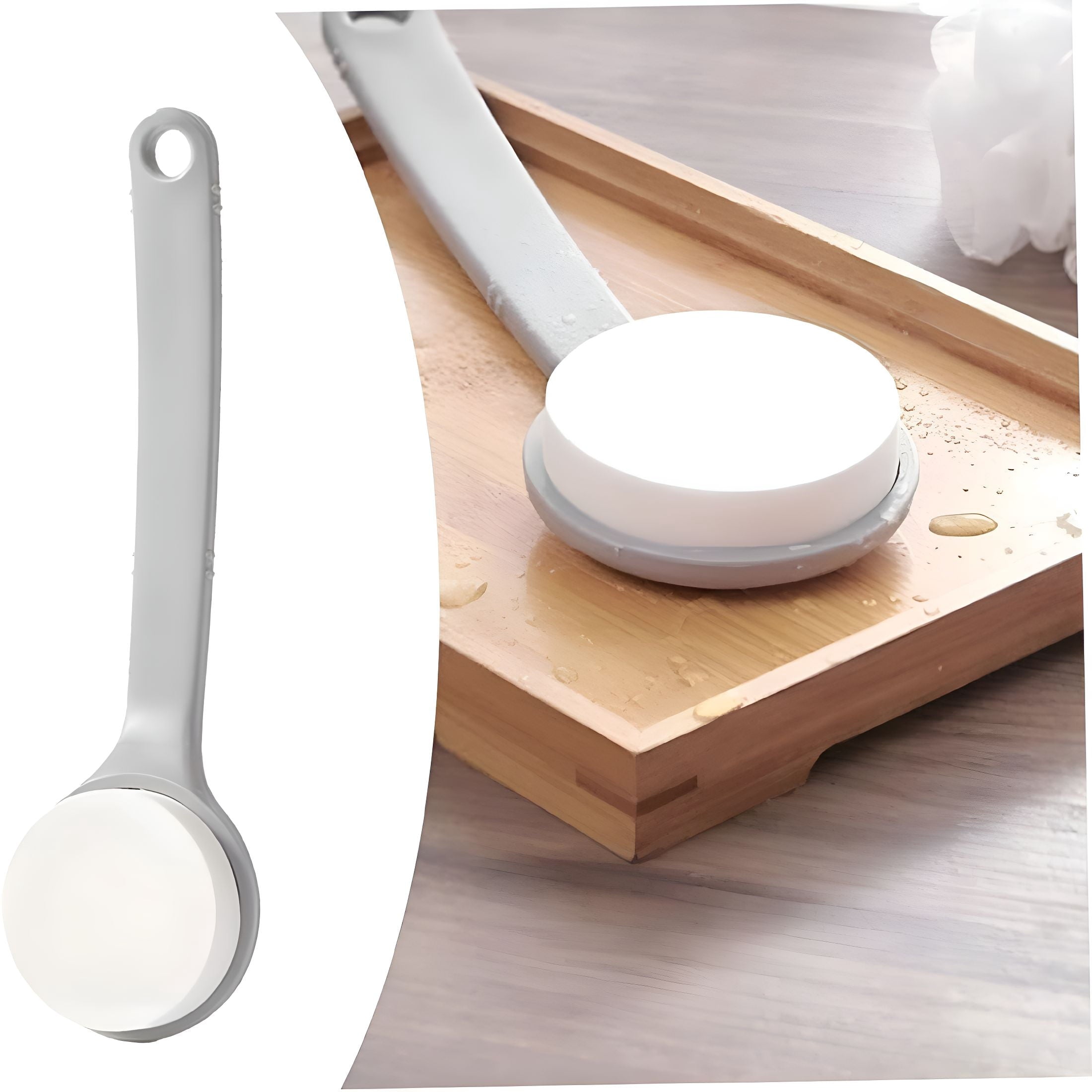 Lotion Applicator with Handle for Back,Legs,Feet Self-Applying Sunscreen,Sunless Self-Tanning,Skin Cream,Acne,Long Ha... - Image 3