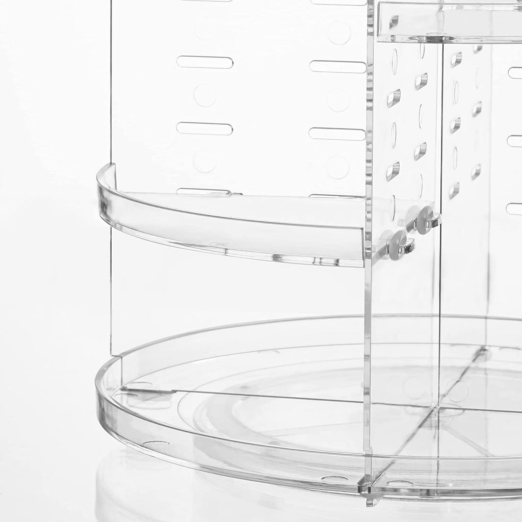 360 Rotating Makeup Organizer Adjustable Carousel Large Capacity Revolving Perfume Organizer Skincare Organizers Cosm... - Image 6