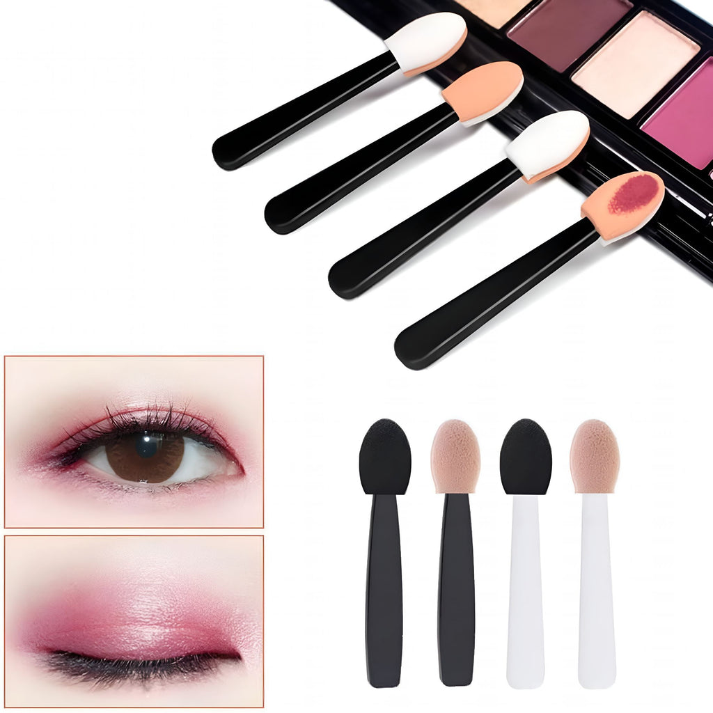 100Pcs Small Eyeshadow Applicators, Eye Shadow Sponge Applicator Sticks, Eye Makeup Applicators, Sponge Tip Makeup Ap... - Image 3