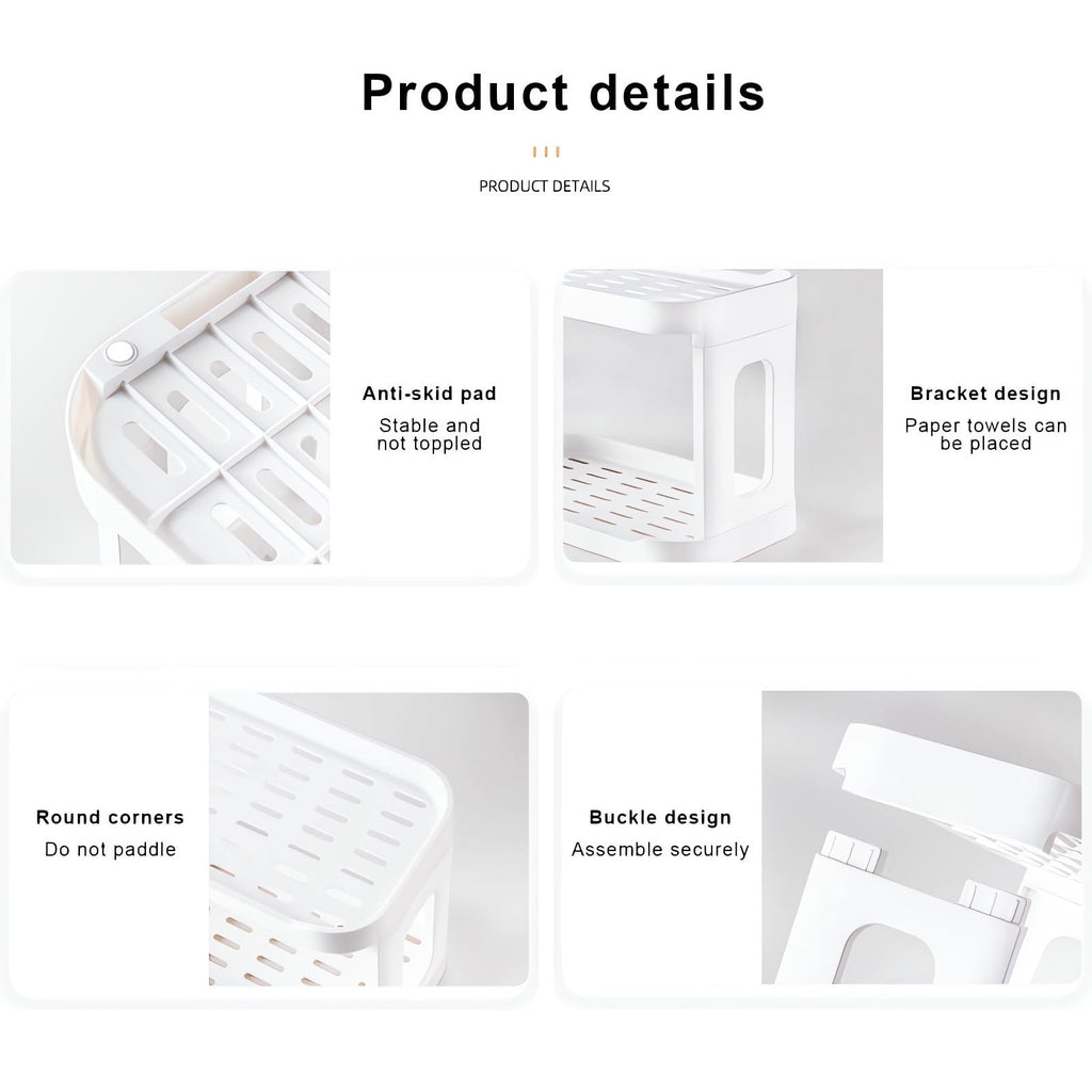 Cosmetic Organizer Shelf | Multi-Layer Makeup Storage Rack for Vanity, Bathroom, or Dorm | Desktop Countertop Organiz... - Image 5