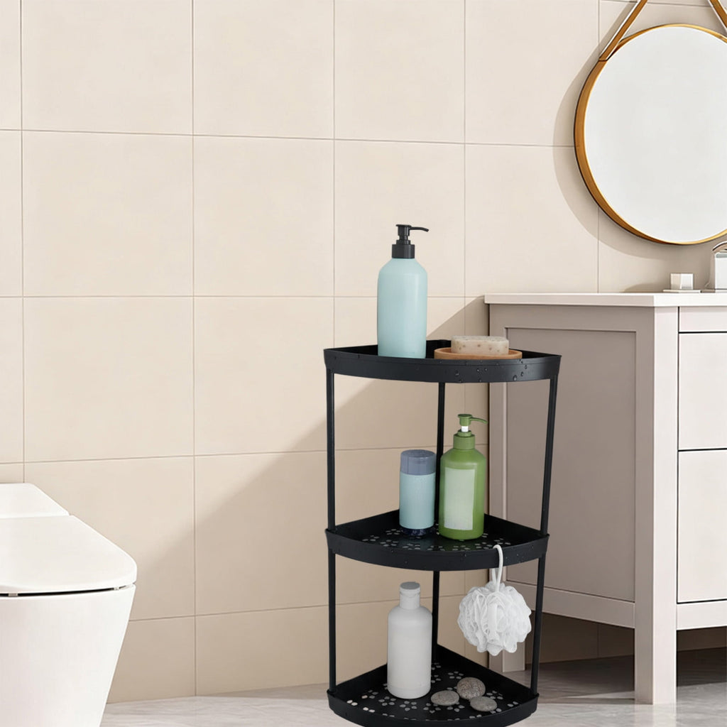 Corner Bathroom Counter Organizer, 3 Tier Bathroom Shelf, Vanity Skincare Storage for Toiletries Decor, Makeup, Dresser - Image 6