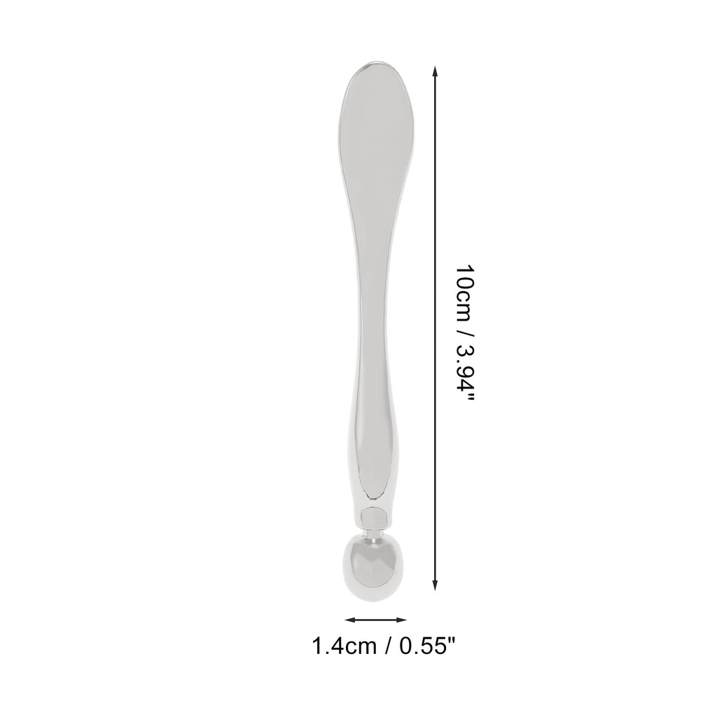 Unique Bargains 1 Pc Convenient Facial Roller for Vacation Travel Bathing Large Silver Tone Zinc Alloy - Image 2