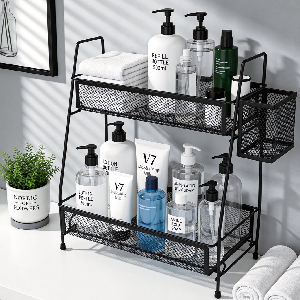 Bathroom Counter Organizer, 2 Tier Vanity Organizer and Storage for Cosmetic Skincare Perfume, Storage Organizers for... - Image 6
