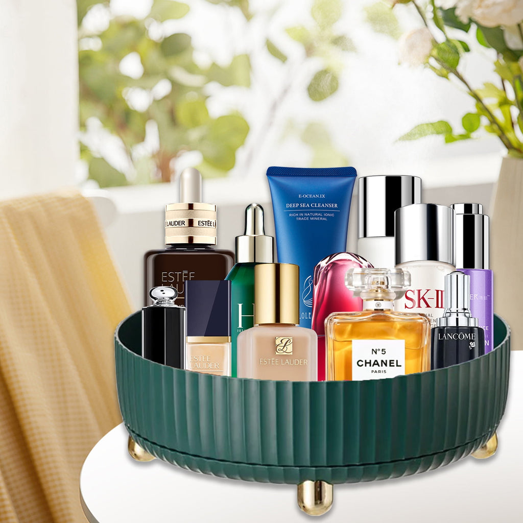 Makeup Perfume Organizer, 360 Degree Rotating Skincare Organizer Large Capacity Cosmetic Desk Spinning Storage Lotion... - Image 2