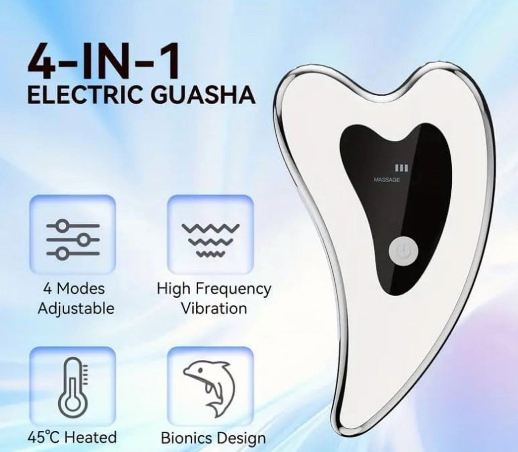 Electric Gua Sha Facial Tools - Face Sculpting Tool/Lift Device - Heated & Vibration & Red Light Massager, Anti-Aging... - Image 4