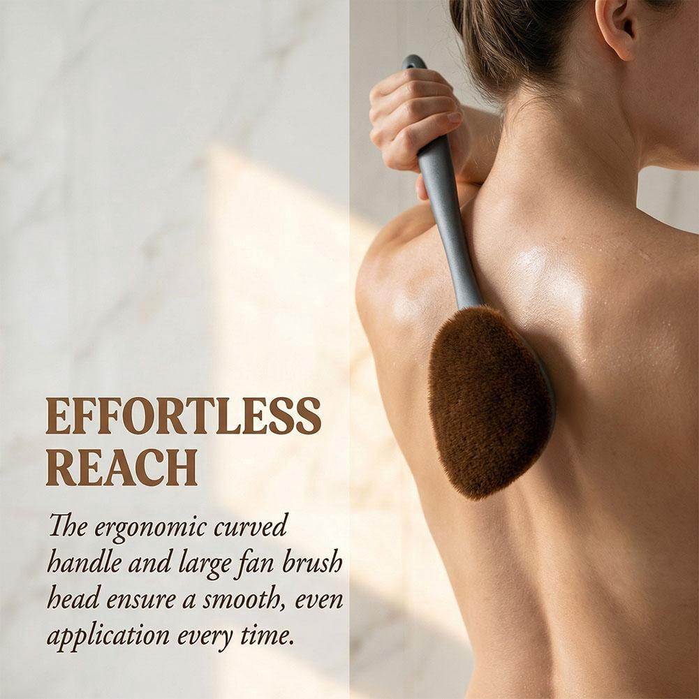 Back Applicator Brush for Lotion & Self Tanner, Long Handle Body Cream Applicator Tool, Easy Reach Back Lotion Applic... - Image 4