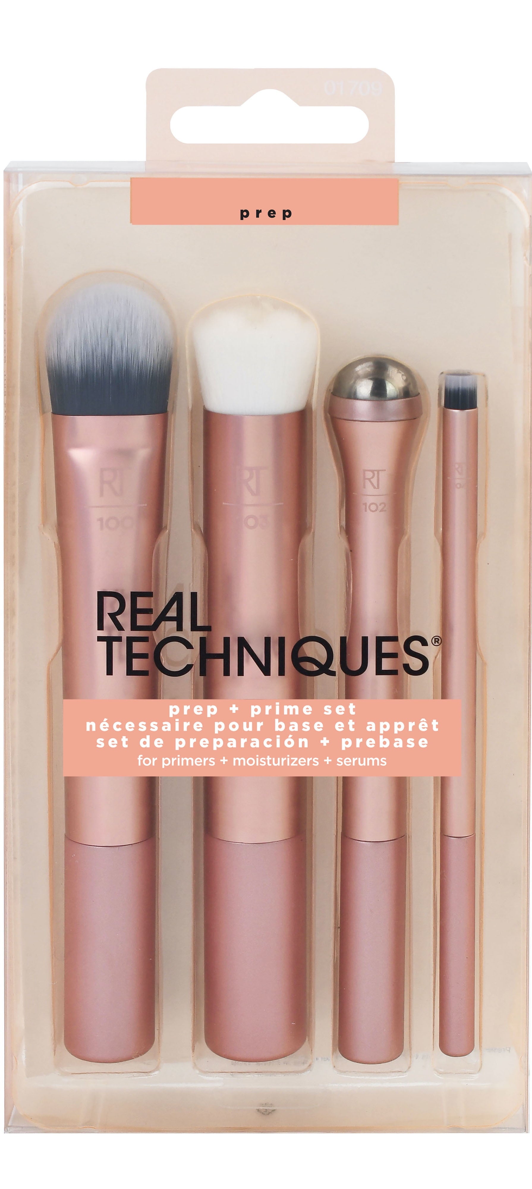 Skincare Prep & Prime Makeup Brush Set, 4 Piece - Image 2