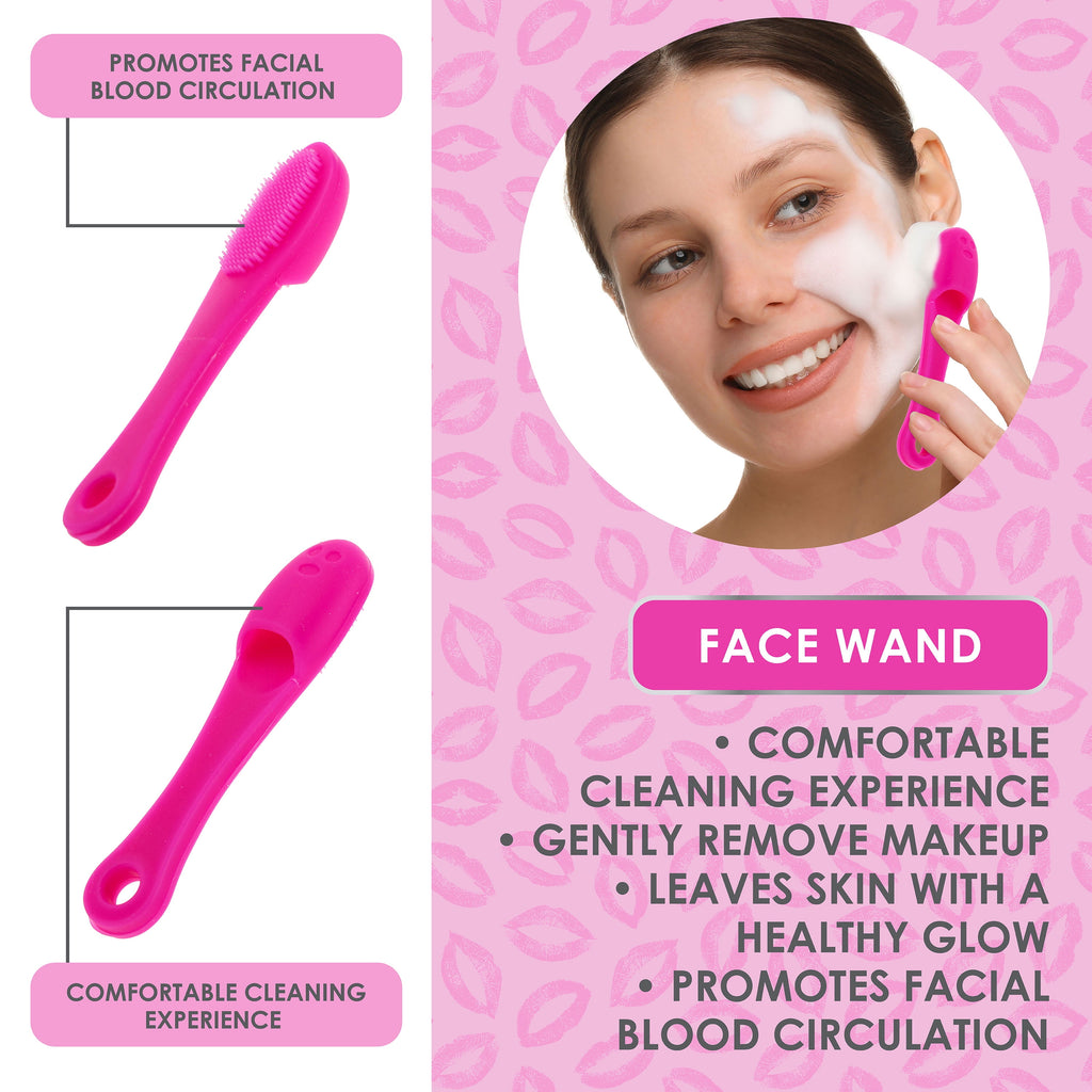 3pc Silicone Facial Cleaners Kit - Face Wand, Lip Scrubber, Pore Cleanser | Reusable Facial Tools for Gentle Daily Cl... - Image 5