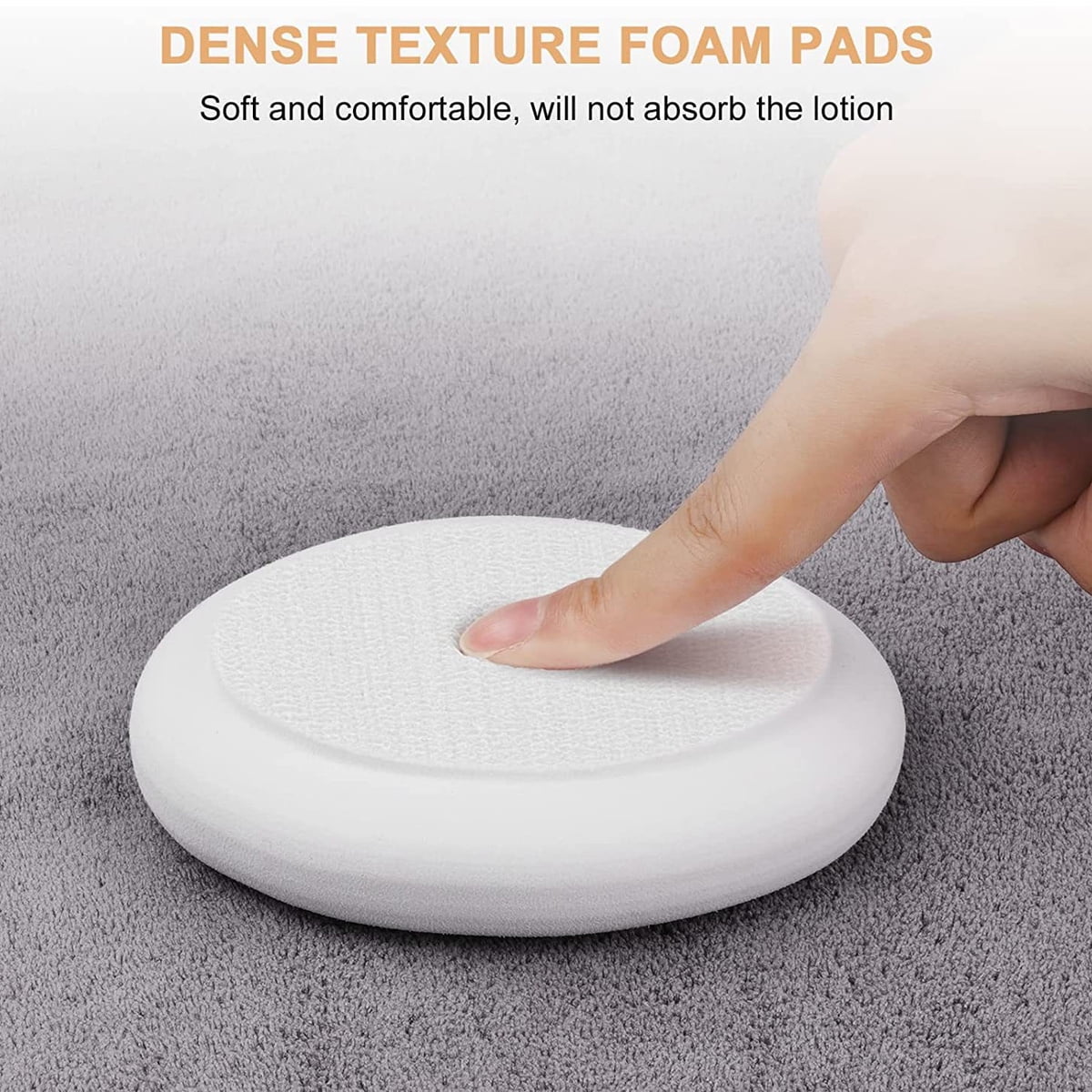 Professional Lotion Applicator, Extended Reach & Curved Design, For Easy Clean Dry, 7 Pieces, White - Image 4