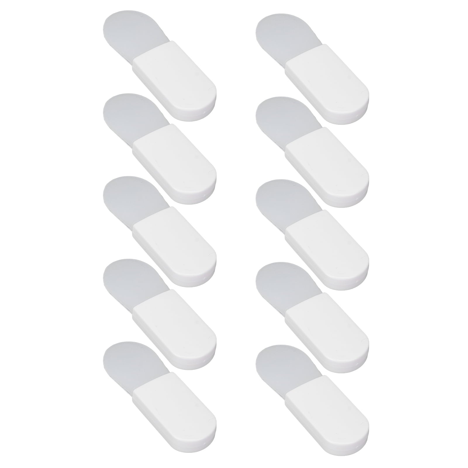 10pcs Mini Silicone Facial Mask Brush, Short Handle Mud Mask Applicator for Facial Beauty, White Short Tongue Shape (... - Image 4